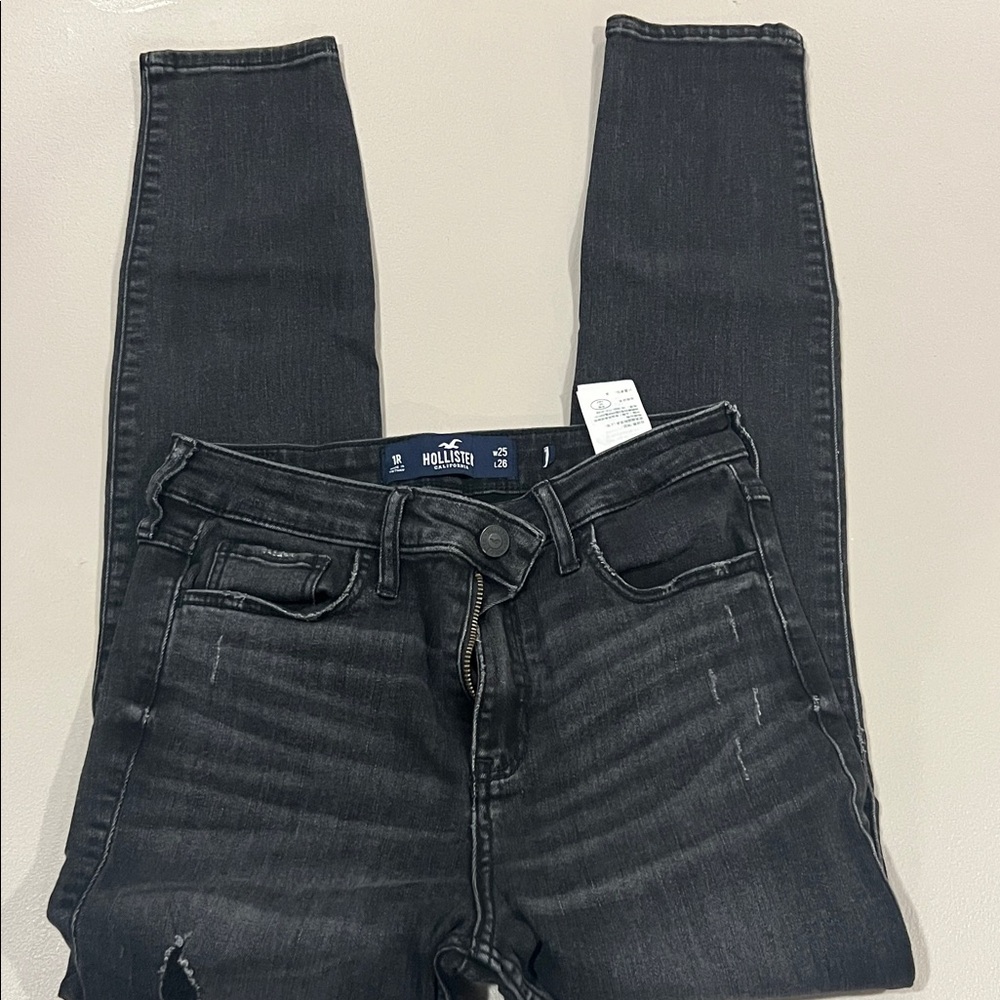 Hollister Women's Dark Gray Skinny Jeans